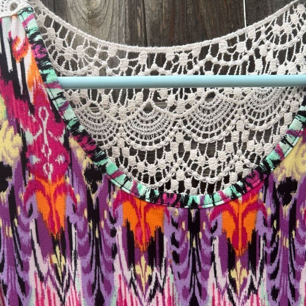 Rue21 dress sleeveless lace striped size large - Picture 4 of 10